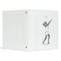 Volleyball Gray Serve Binder