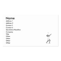 Volleyball Gray Serve Business Card Template