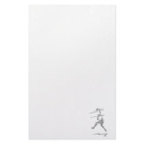 Volleyball Gray Spike Stationery