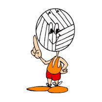 Volleyball Head Photo Sculpture