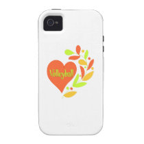 Volleyball Heart iPhone 4/4S Cases