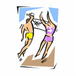 Volleyball Him vs Her Acrylic Cut Outs