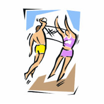 Volleyball Him vs Her Photo Cutouts