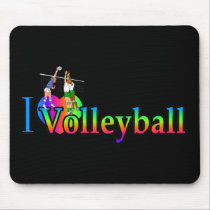 volleyball i heart mousepads