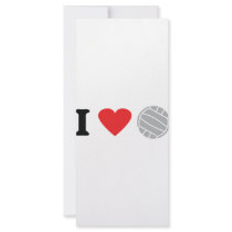 volleyball icon rack cards