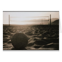 Volleyball in the Sand Card