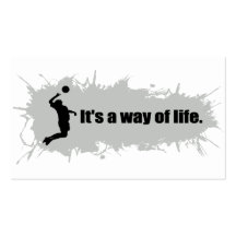 Volleyball is a Way of Life (Male) Business Card