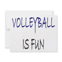 Volleyball Is Fun invitations