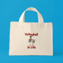 Volleyball Is Life bags