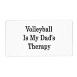 Volleyball Is My Dad's Therapy Custom Shipping Labels