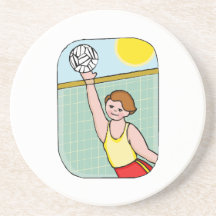 Volleyball kid coasters
