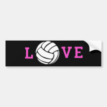 Volleyball Love Bumper Sticker