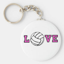 Volleyball Love Keychain