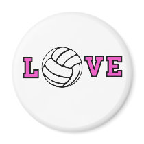 Volleyball Love Refrigerator Magnet