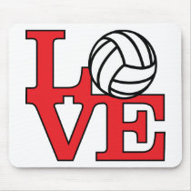 Volleyball Love Mousepads