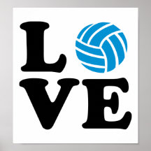 Volleyball love print