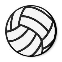 Volleyball magnets