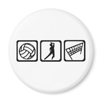Volleyball magnets by Thinkdifferent Volleyball magnets