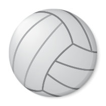 Volleyball Refrigerator Magnet