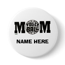 VOLLEYBALL MOM BUTTON (CUSTOM)