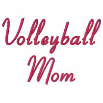 Volleyball Mom Embroidered Hoodie