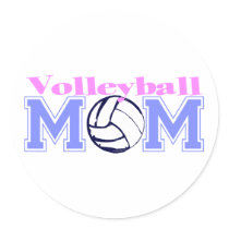 Volleyball Mom (Version B) stickers by LushLaundry Volleyball Mom (Version B) stickers