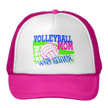 Volleyball Mom With Attitude Mesh Hat