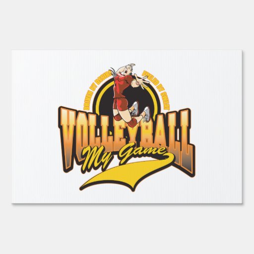 Volleyball My Game Sign Zazzle