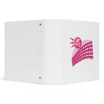 Volleyball & net 3 ring binders