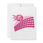 Volleyball & net personalized invite