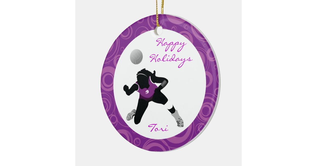 VolleyBall Ornament Personalize Digger Zazzle