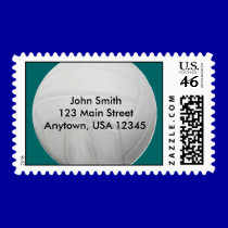 Volleyball - Personalized Address Stamps