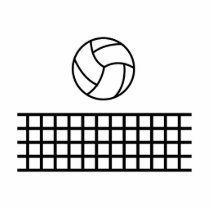 Volleyball Photo Cut Outs