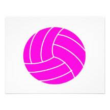 Volleyball Pink Invitation