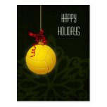 volleyball player Christmas Cards postcards