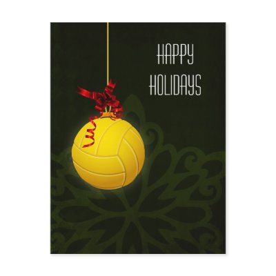 volleyball player Christmas Cards Post Card Zazzle_postcard