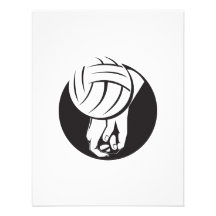 Volleyball Player Hitting Ball Personalized Invitation