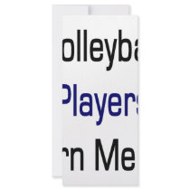 Volleyball Players Turn Me On rack cards