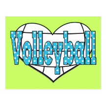Volleyball Polka Dots Postcard