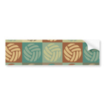 Volleyball Pop Art bumper stickers
