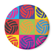 Volleyball Pop Art Magnet