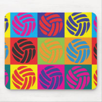 Volleyball Pop Art Mouse Pad