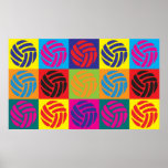 Volleyball Pop Art Print