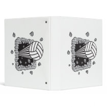 volleyball power vinyl binders
