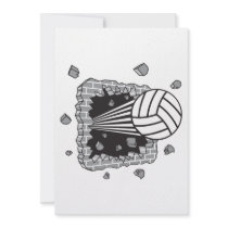 volleyball power personalized invite