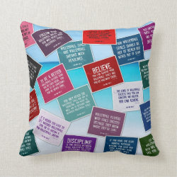 Volleyball Quotes Pillow in Colors