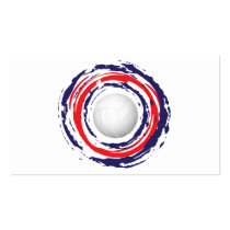 Volleyball Red Blue And White 1 Business Card