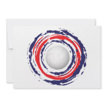 Volleyball Red Blue And White 1 Announcement