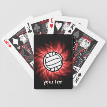 Volleyball; Red Deck Of Cards