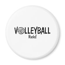 Volleyball Rocks magnets